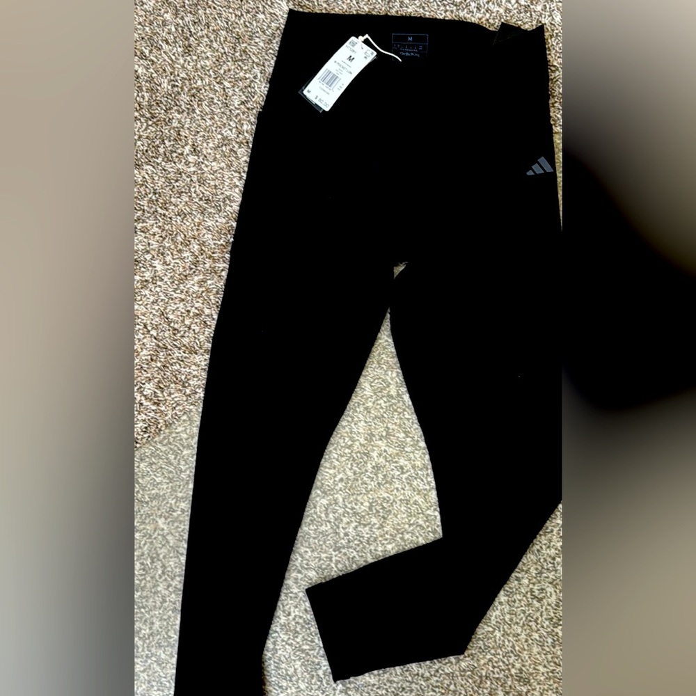 Adidas Leggings w/pocket mid-rise full-length medium NWT